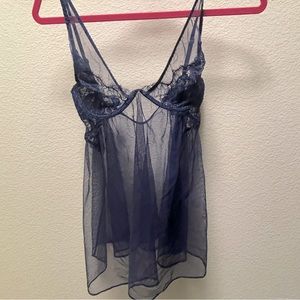 Dark blue lingerie